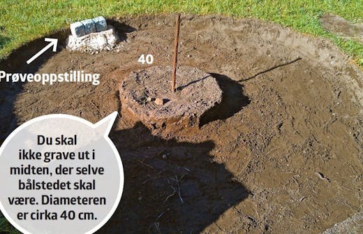 Bålplass i hagen Bålplass i hagen